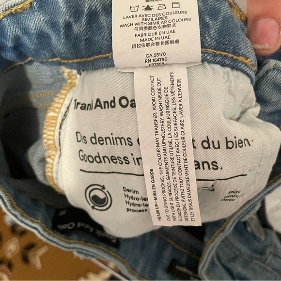 Frank & Oak Cyndi Straight Leg Jeans- Medium Wash size 24 - Picture 9 of 9